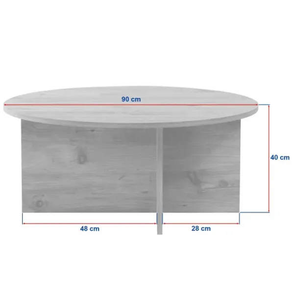 Măsuță de cafea Trendy Soleil GTR008223 Sapphire Oak photo 8