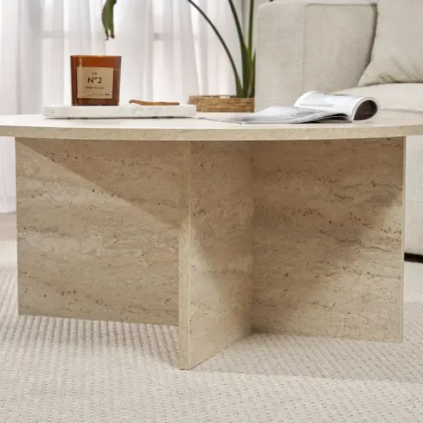 Măsuță de cafea Trendy Soleil GTR008224 Travertine photo 6