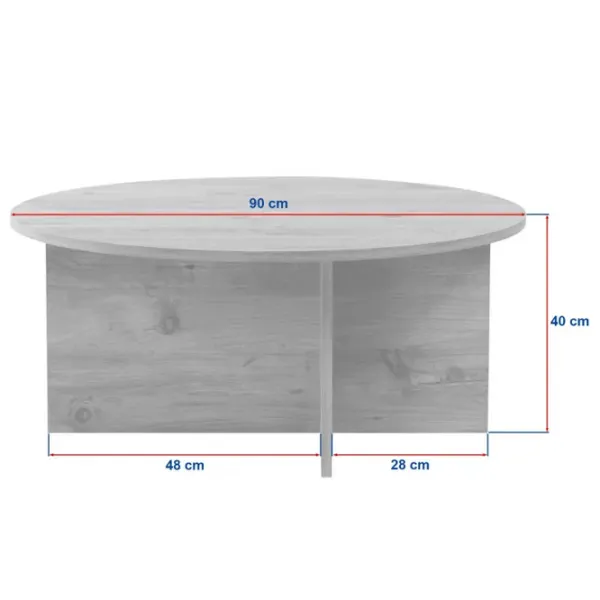 Măsuță de cafea Trendy Soleil GTR008225 Venezia Walnut photo 8