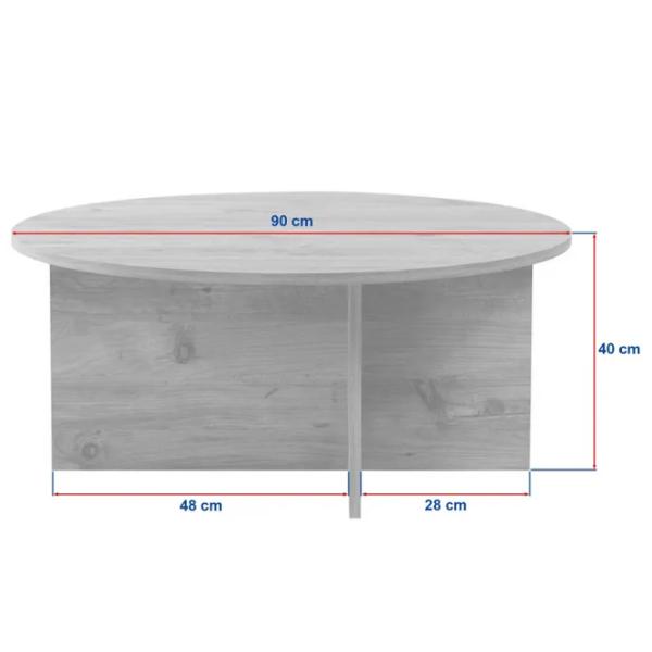 Măsuță de cafea Trendy Soleil GTR008225 Venezia Walnut photo 8