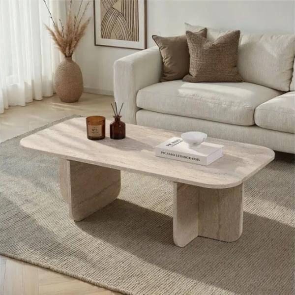 Măsuță de cafea Trendy Akira GTR008218 Travertine photo 4