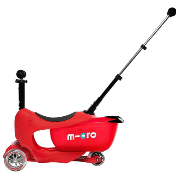 Trotinetă pentru copii cu trei roți Micro Mini2go Deluxe Plus (MMD032) 35 kg/ Red photo 4