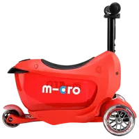 Trotinetă pentru copii cu trei roți Micro Mini2go Deluxe Plus (MMD032) 35 kg/ Red photo 5