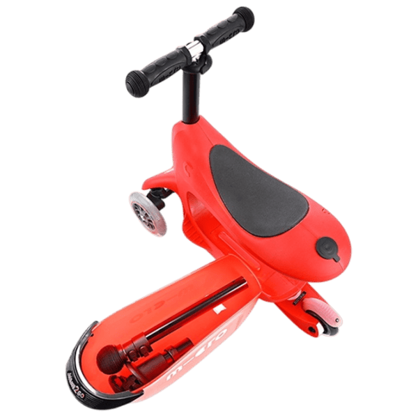 Trotinetă pentru copii cu trei roți Micro Mini2go Deluxe Plus (MMD032) 35 kg/ Red photo 7