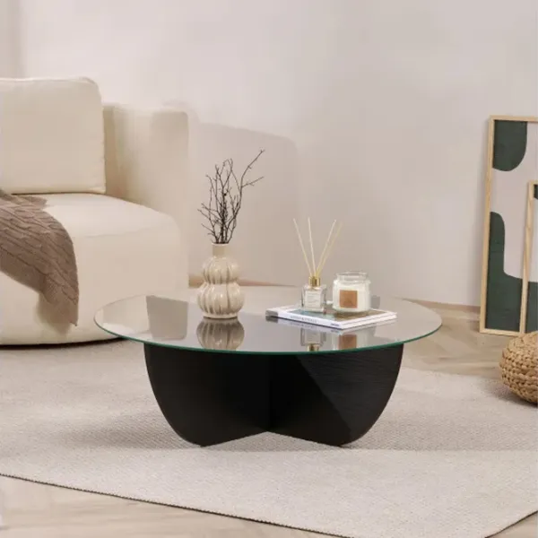 Măsuță de cafea Trendy Liya GTR008192 Wood Black photo 3