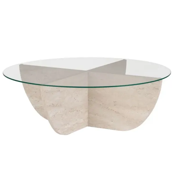 Măsuță de cafea Trendy Liya GTR008189 Travertine photo 1