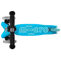 Trotinetă pentru copii cu trei roți Micro Mini2go Deluxe Plus (MMD034) 35 kg/ Blue photo 3
