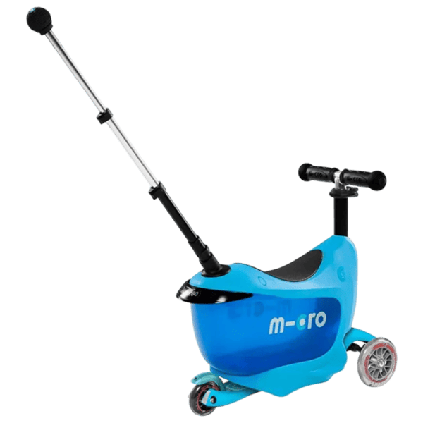 Trotinetă pentru copii cu trei roți Micro Mini2go Deluxe Plus (MMD034) 35 kg/ Blue photo 6