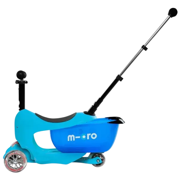 Trotinetă pentru copii cu trei roți Micro Mini2go Deluxe Plus (MMD034) 35 kg/ Blue photo 7