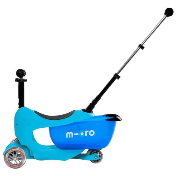 Trotinetă pentru copii cu trei roți Micro Mini2go Deluxe Plus (MMD034) 35 kg/ Blue photo 7