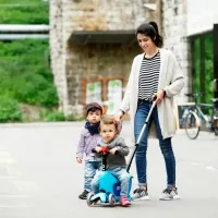 Trotinetă pentru copii cu trei roți Micro Mini2go Deluxe Plus (MMD034) 35 kg/ Blue photo 8