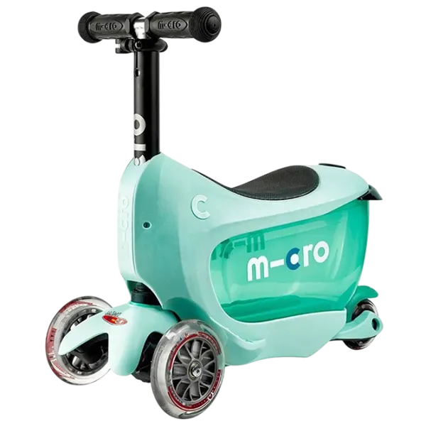 Детский трёхколёсный самокат Micro Mini2go Deluxe (MMD017) 50 кг/ Мятный photo 1