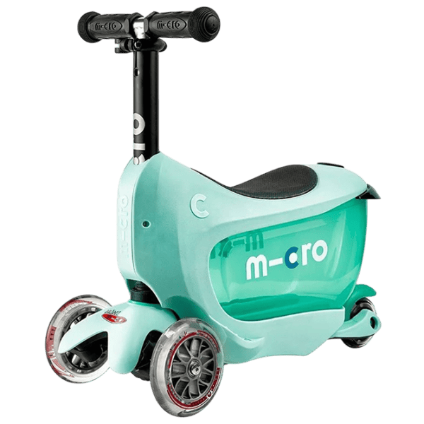 Детский трёхколёсный самокат Micro Mini2go Deluxe (MMD017) 50 кг/ Мятный photo 1