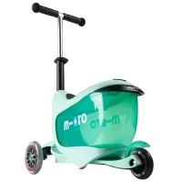 Trotinetă pentru copii cu trei roți Micro Mini2go Deluxe (MMD017) 50 kg/ Mint photo 2