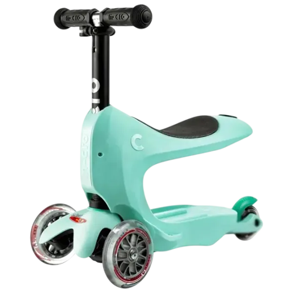 Детский трёхколёсный самокат Micro Mini2go Deluxe (MMD017) 50 кг/ Мятный photo 4