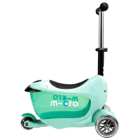Trotinetă pentru copii cu trei roți Micro Mini2go Deluxe (MMD017) 50 kg/ Mint photo 5
