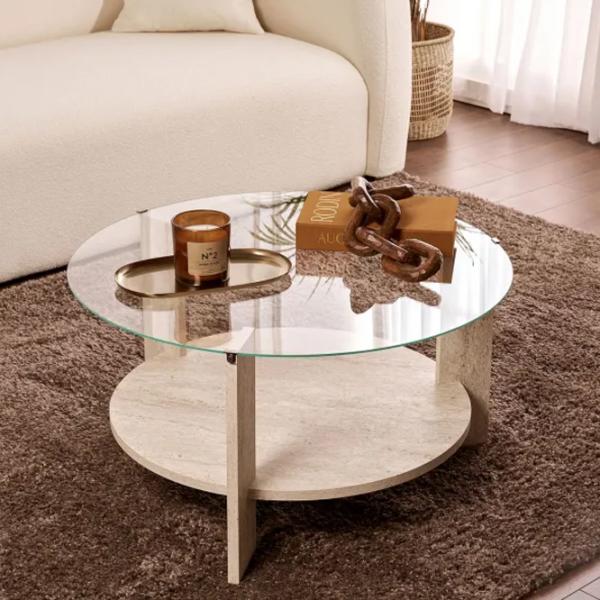 Măsuță de cafea Trendy Clara GTR008182 Travertine photo 2
