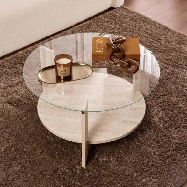 Măsuță de cafea Trendy Clara GTR008182 Travertine photo 4