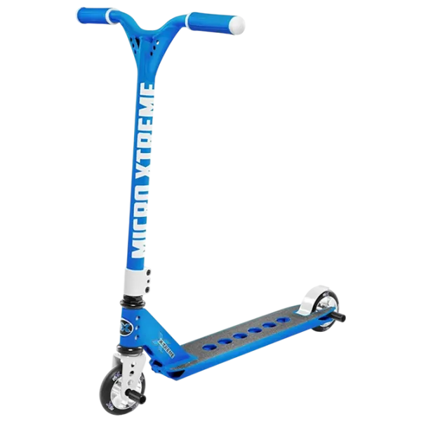 Детский двухколёсный самокат Micro Trixx 2.0 (SA0184) 100 кг/ Синий photo 1