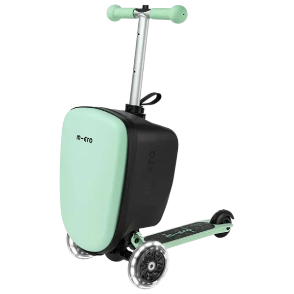Детский трёхколёсный самокат Micro Luggage Junior (Luggage Junior) 50 кг/ Мятный photo 1