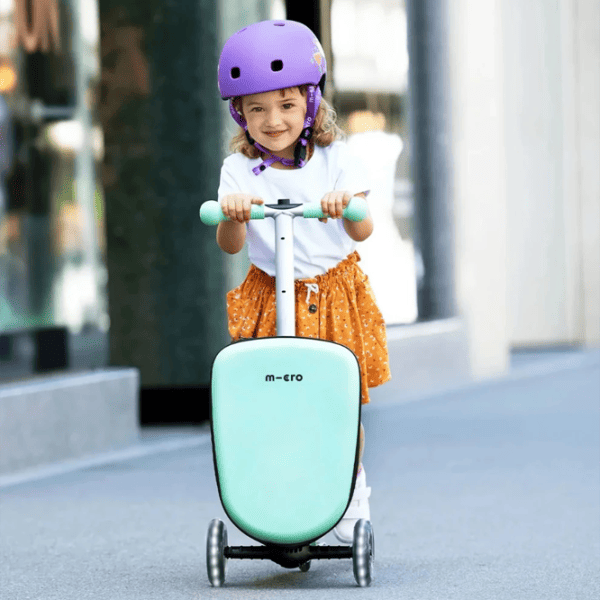 Детский трёхколёсный самокат Micro Luggage Junior (Luggage Junior) 50 кг/ Мятный photo 6
