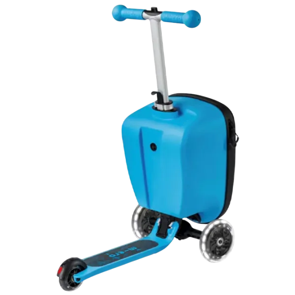 Trotinetă pentru copii cu trei roți Micro Luggage Junior Patch & Play (ML0036) 50 kg/ Blue photo 3