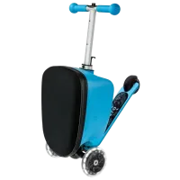 Детский трёхколёсный самокат Micro Luggage Junior Patch & Play (ML0036) 50 кг/ Синий photo 5