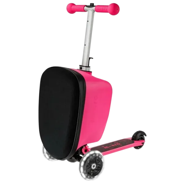 Trotinetă pentru copii cu trei roți Micro Luggage Junior Patch & Play (ML0037) 50 kg/ Pink photo 4