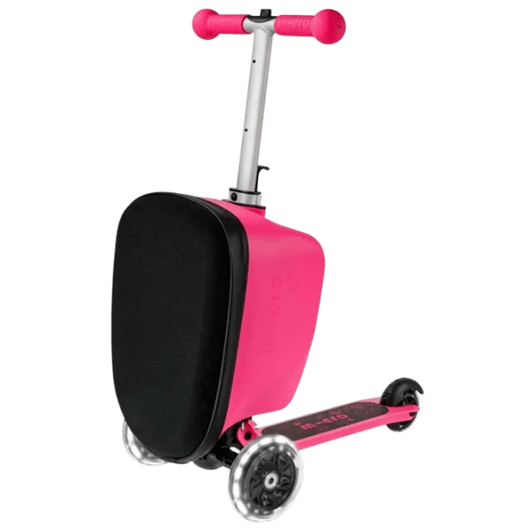 Trotinetă pentru copii cu trei roți Micro Luggage Junior Patch & Play (ML0037) 50 kg/ Pink photo 4
