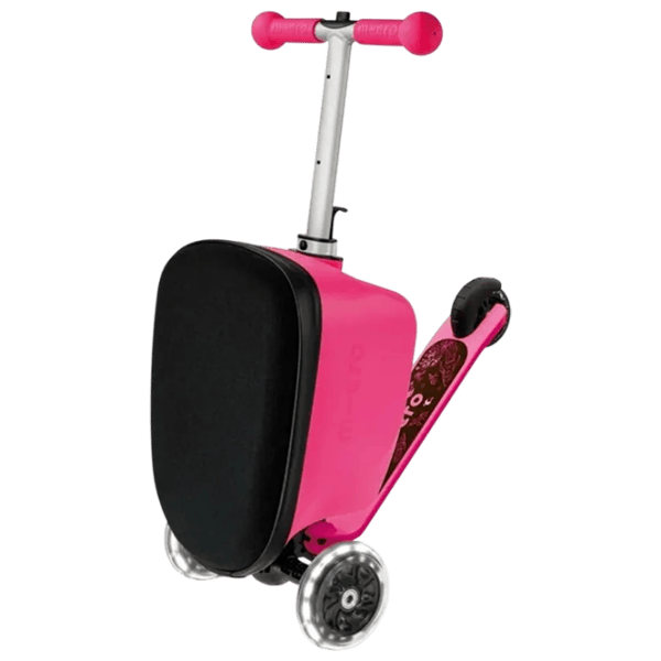 Trotinetă pentru copii cu trei roți Micro Luggage Junior Patch & Play (ML0037) 50 kg/ Pink photo 6