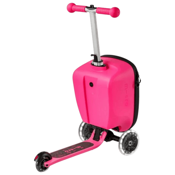 Trotinetă pentru copii cu trei roți Micro Luggage Junior Patch & Play (ML0037) 50 kg/ Pink photo 8