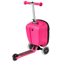 Детский трёхколёсный самокат Micro Luggage Junior Patch & Play (ML0037) 50 кг/ Розовый photo 8