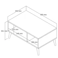 Журнальный столик Trendy Exxen 2074 GTR000747 Дуб photo 5