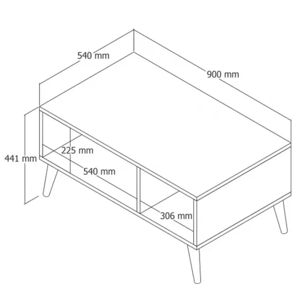 Măsuță de cafea Trendy Exxen GTR006095 Oak photo 6