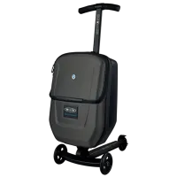 Trotinetă pentru copii cu trei roți Micro Luggage 3.0 (ML0019) 100 kg/ Black