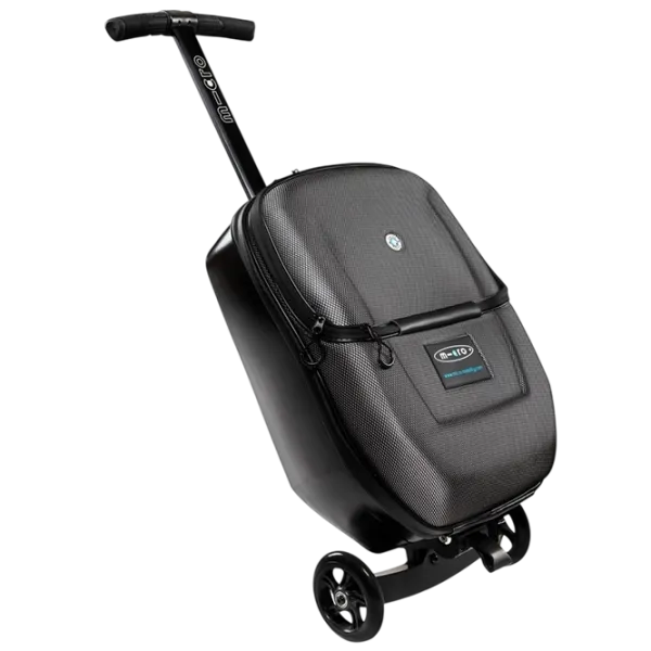 Trotinetă pentru copii cu trei roți Micro Luggage 3.0 (ML0019) 100 kg/ Black photo 4