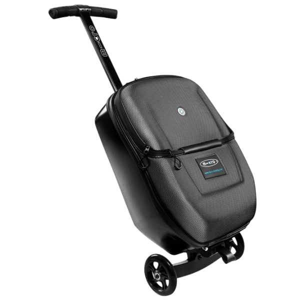Trotinetă pentru copii cu trei roți Micro Luggage 3.0 (ML0019) 100 kg/ Black photo 4