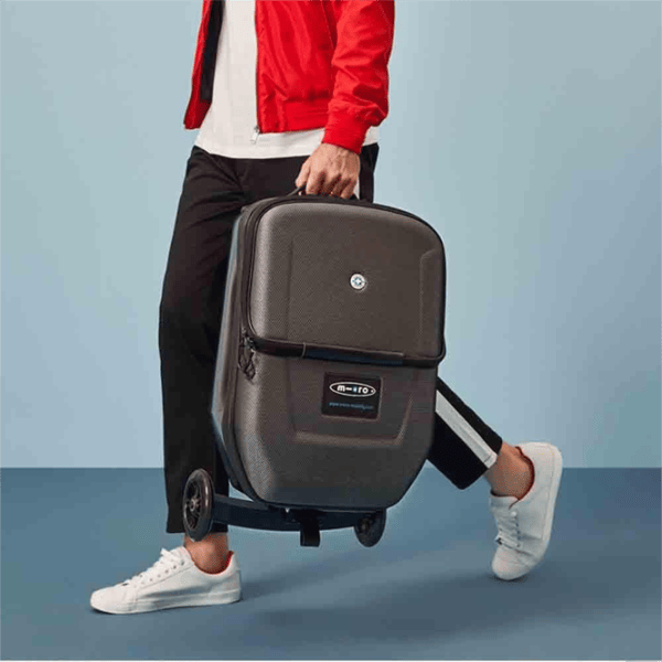 Trotinetă pentru copii cu trei roți Micro Luggage 3.0 (ML0019) 100 kg/ Black photo 7