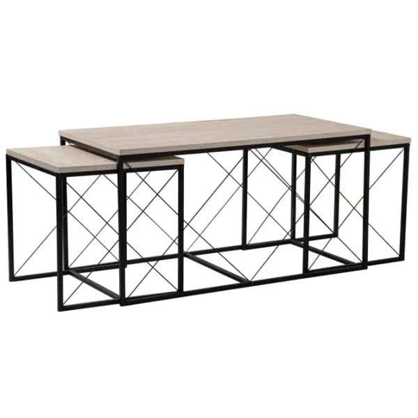 Set măsuțe de cafea Trendy DEFNE GTR006179 Travertine photo 1
