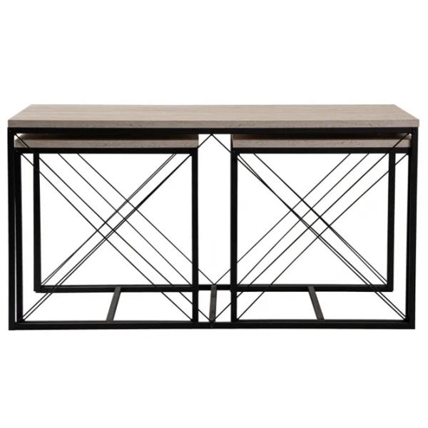 Set măsuțe de cafea Trendy DEFNE GTR006179 Travertine photo 3