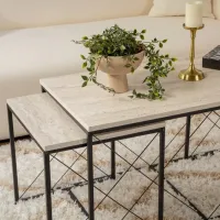 Набор журнальных столиков Trendy DEFNE GTR006179 Travertine photo 12