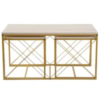 Набор журнальных столиков Trendy DEFNE GTR006180 Travertine photo 2