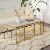 Набор журнальных столиков Trendy DEFNE GTR006180 Travertine photo 10