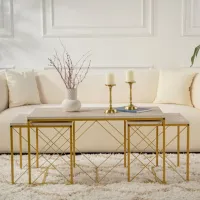 Набор журнальных столиков Trendy DEFNE GTR006180 Travertine photo 11