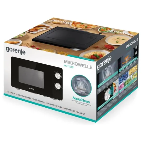 Микроволновая печь Gorenje MO17E1B Отдельно стоящий / 700 Вт / Черный photo 13