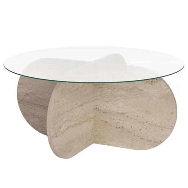 Măsuță de cafea Trendy Aeris GTR008176 Travertine photo 1