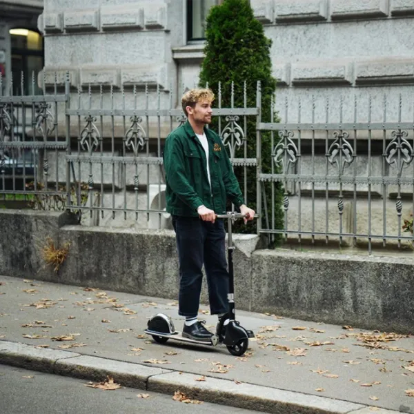 Trotinetă pentru copii cu două roți Micro Navigator (SA0232) 100 kg/ Black photo 7