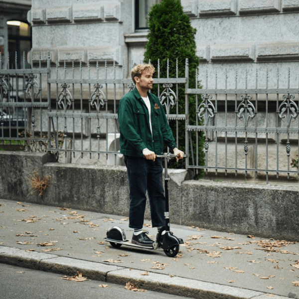 Trotinetă pentru copii cu două roți Micro Navigator (SA0232) 100 kg/ Black photo 7