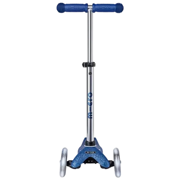Trotinetă pentru copii cu trei roți Micro Mini Deluxe Foldable LED (MMD219) 50 kg/ Blue photo 3