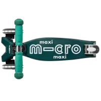 Trotinetă pentru copii cu trei roți Micro Maxi Deluxe ECO LED (MMD170) 50 kg/ Green photo 2